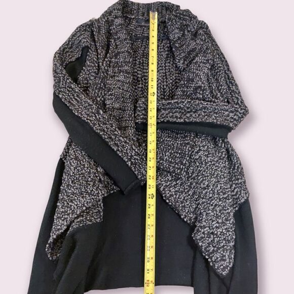 Line Wool Cotton Blend Flowy Knit Cardigan - Picture 4 of 6